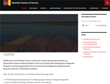 Tablet Screenshot of manitobateachersofgerman.com